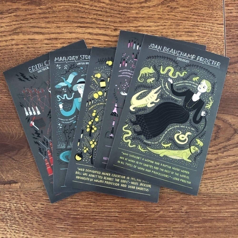 Women in Science by: Rachel Ignotofsky postcard set #4